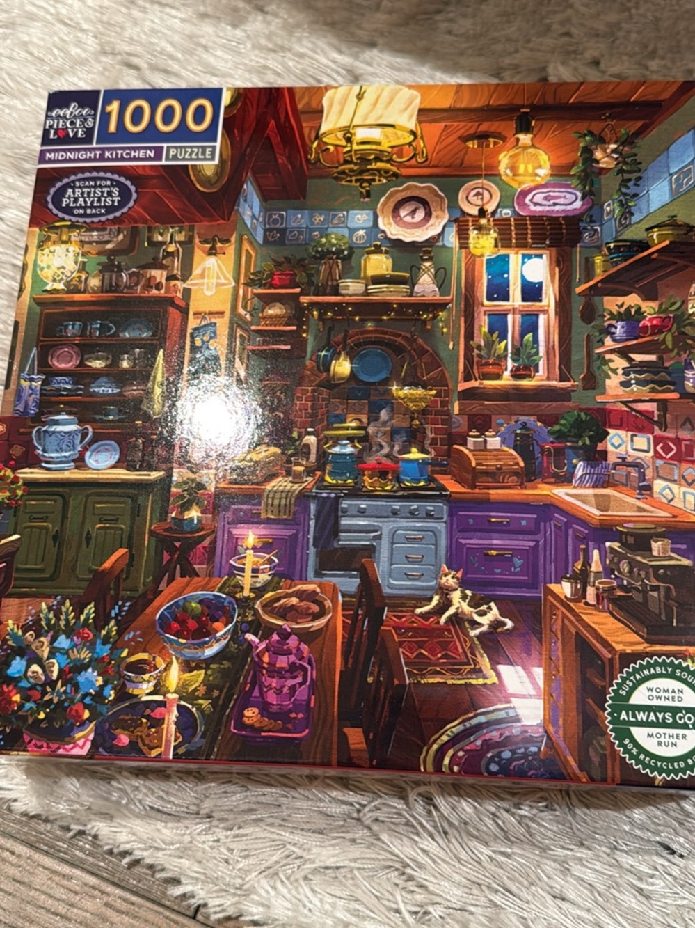 Midnight Kitchen 1000-Piece Jigsaw Puzzle - Colorful Home Scene